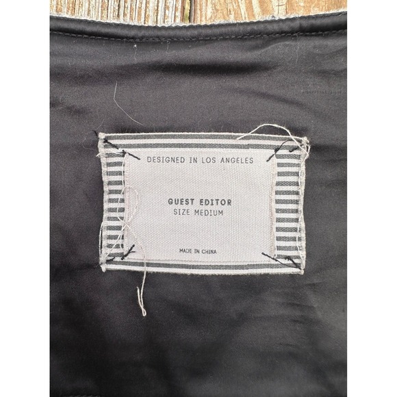 Anthropologie Guest Editor Wool Blend Open-Front Black and White Cardigan Jacket - Picture 3 of 5